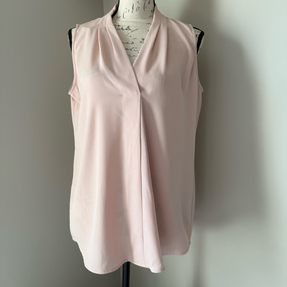 Calvin Klein Pink Pleated Relaxed Blouse - Size M